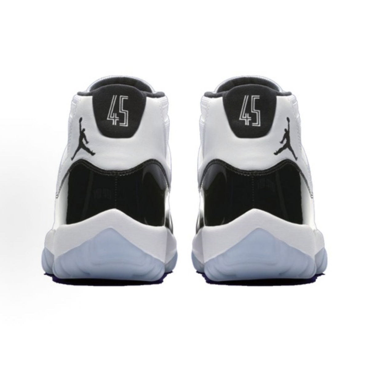 Jordan 11 concord Comfortable High-Top Retro Basketball Shoes (Unisex) – Black & White