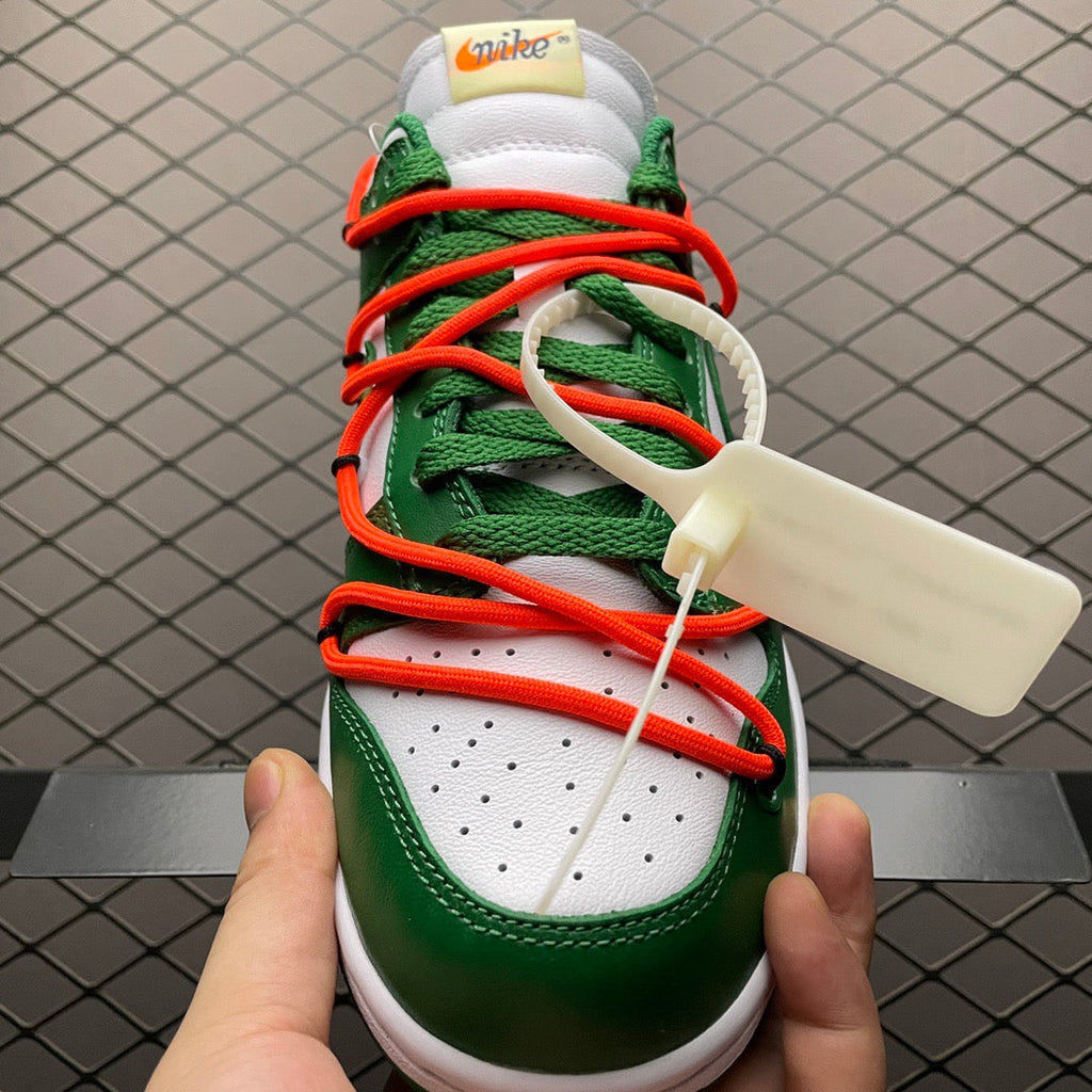 Dunk Low X OW Pine Green